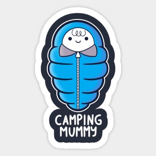 Camping Mummy Sticker